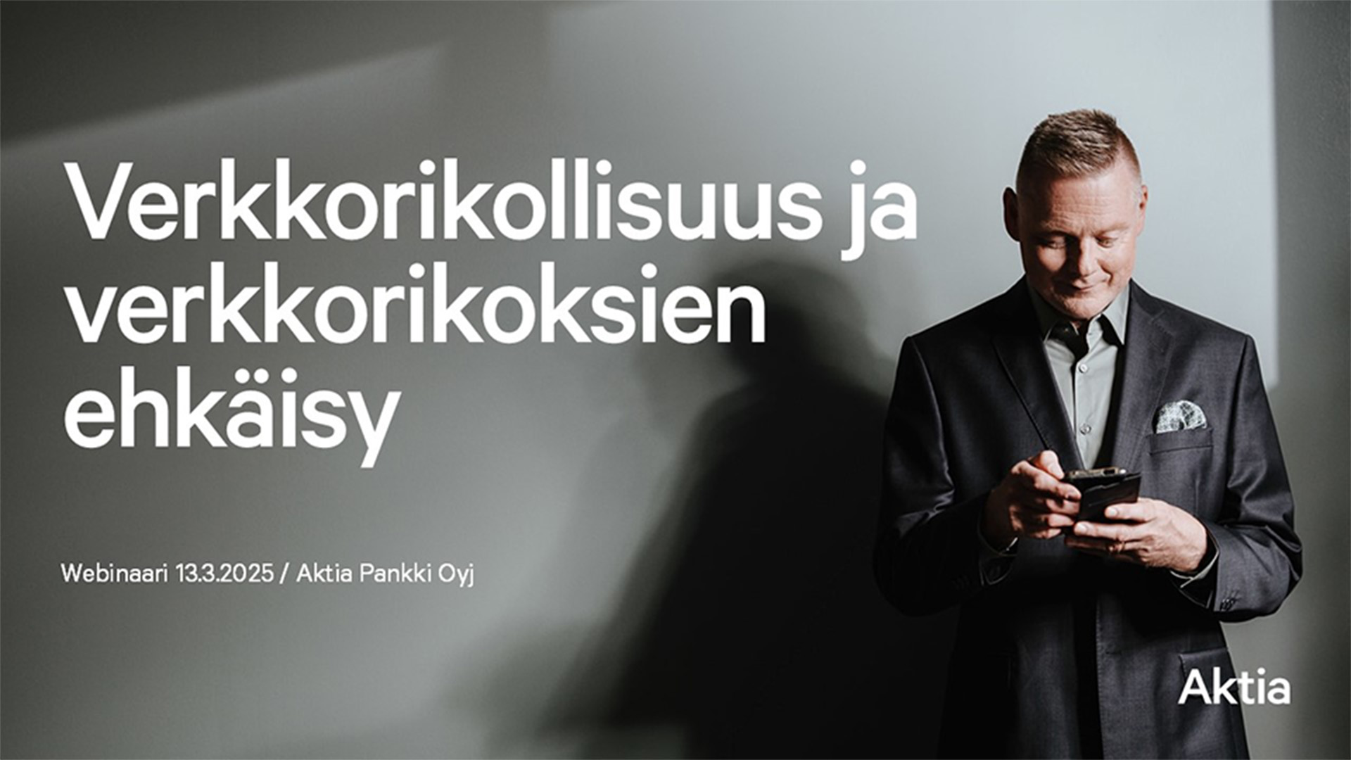 Webinaaritallenne: Verkkorikollisuus ja verkkorikosten ehkäisy 13.3.2025